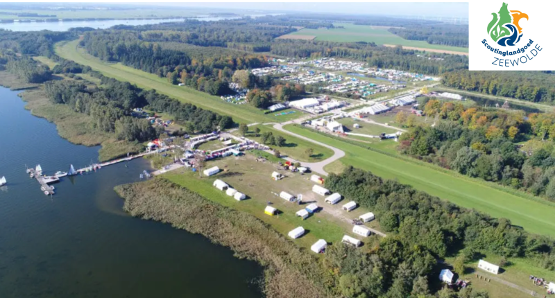 Scoutinglandgoed Zeewolde vanuit de lucht